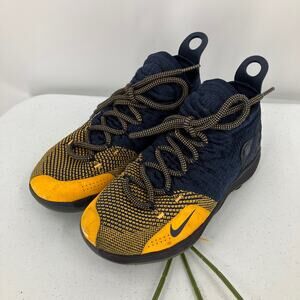 Nike Zoom KD 11 Kevin Durant Blue Yellow Michigan Chinese Zodiac Sneaker Shoes